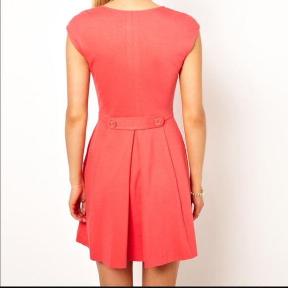 Ted baker coral/pink mini dress - Picture 2 of 4